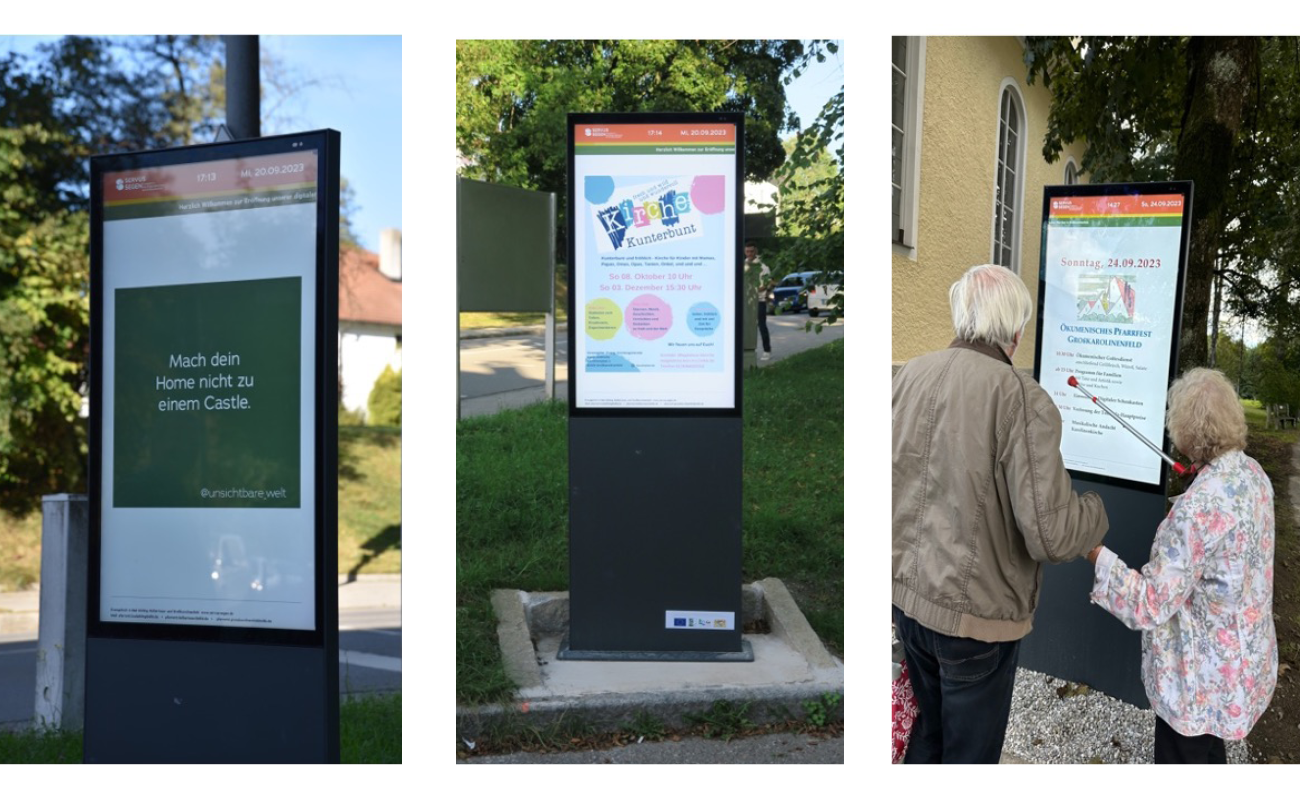 Digitale Schaukästen